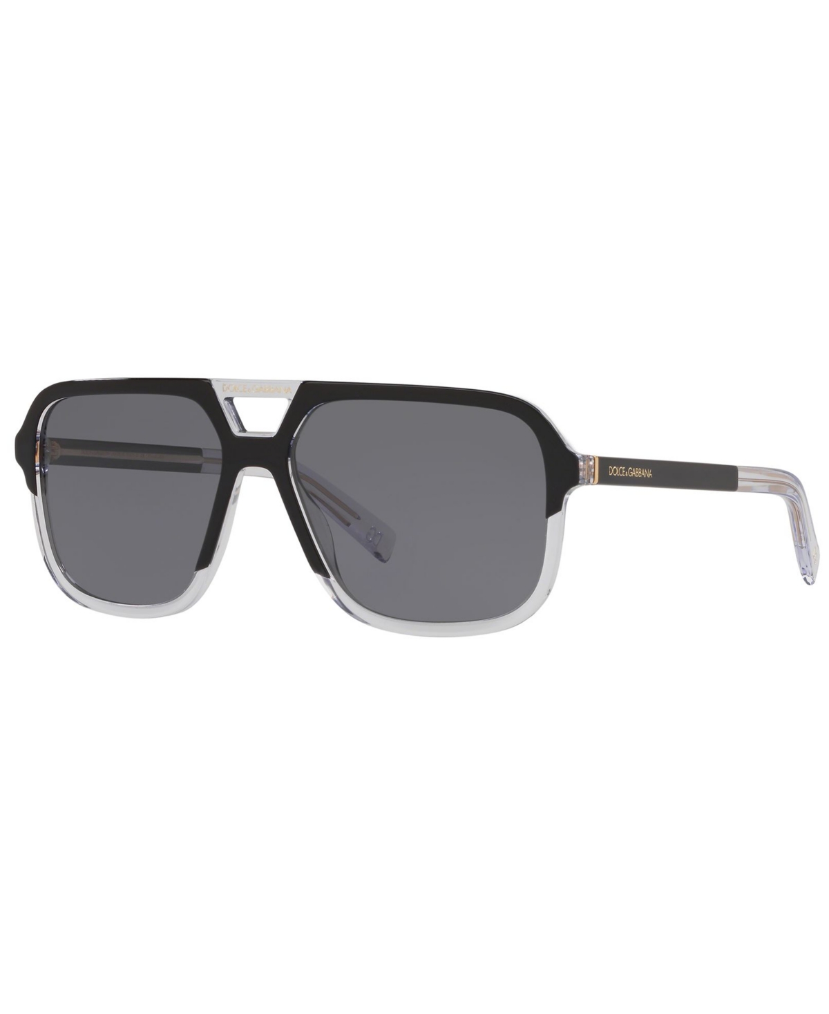 Dolce & Gabbana Polarized Sunglasses, Dg4354 58 In Matte Black,polar Grey