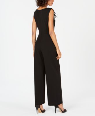 ruffle front jumpsuit