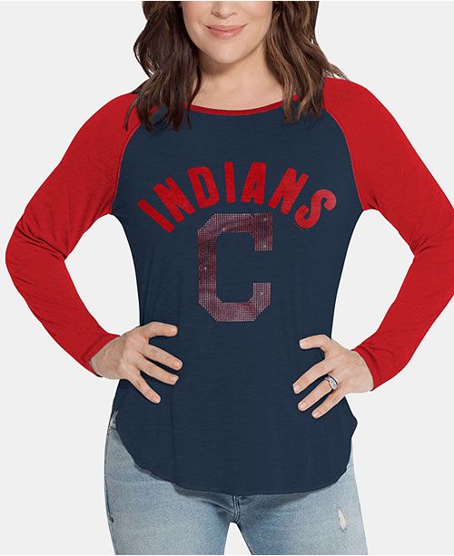 Touch By Alyssa Milano Women S Cleveland Indians Long Sleeve