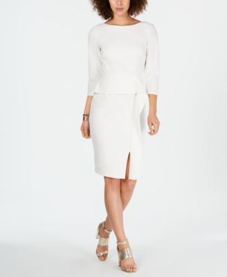 macys peplum dress