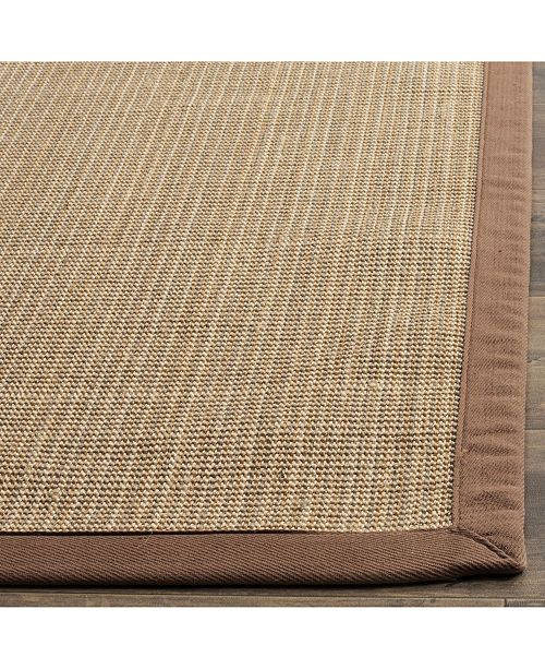 Safavieh Natural Fiber Multi And Light Brown 6 X 9 Sisal Weave