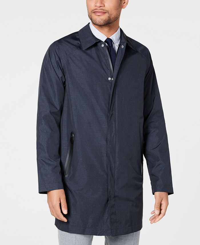 DKNY Men s Slim Fit Navy Twill Raincoat Macy s