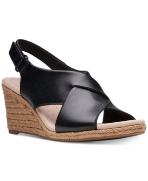 image of Clarks Collection Women-s Lafely Alaine Wedge Sandals, Created for Macy-s Women-s Shoes