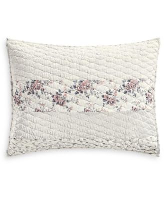Martha Stewart Collection - Textured Floral Stripe Standard Sham