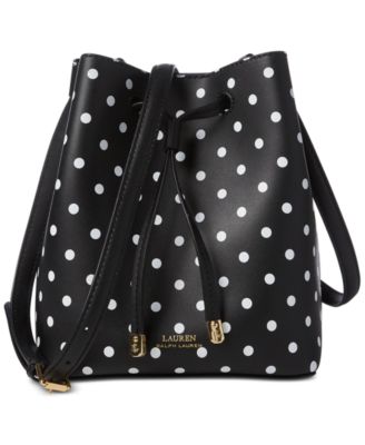 特別価格！Ralph Lauren Dryden Debby II Mini Drawstring Bag Lauren Ralph Lauren Dryden Debby II Mini Leather Drawstring
