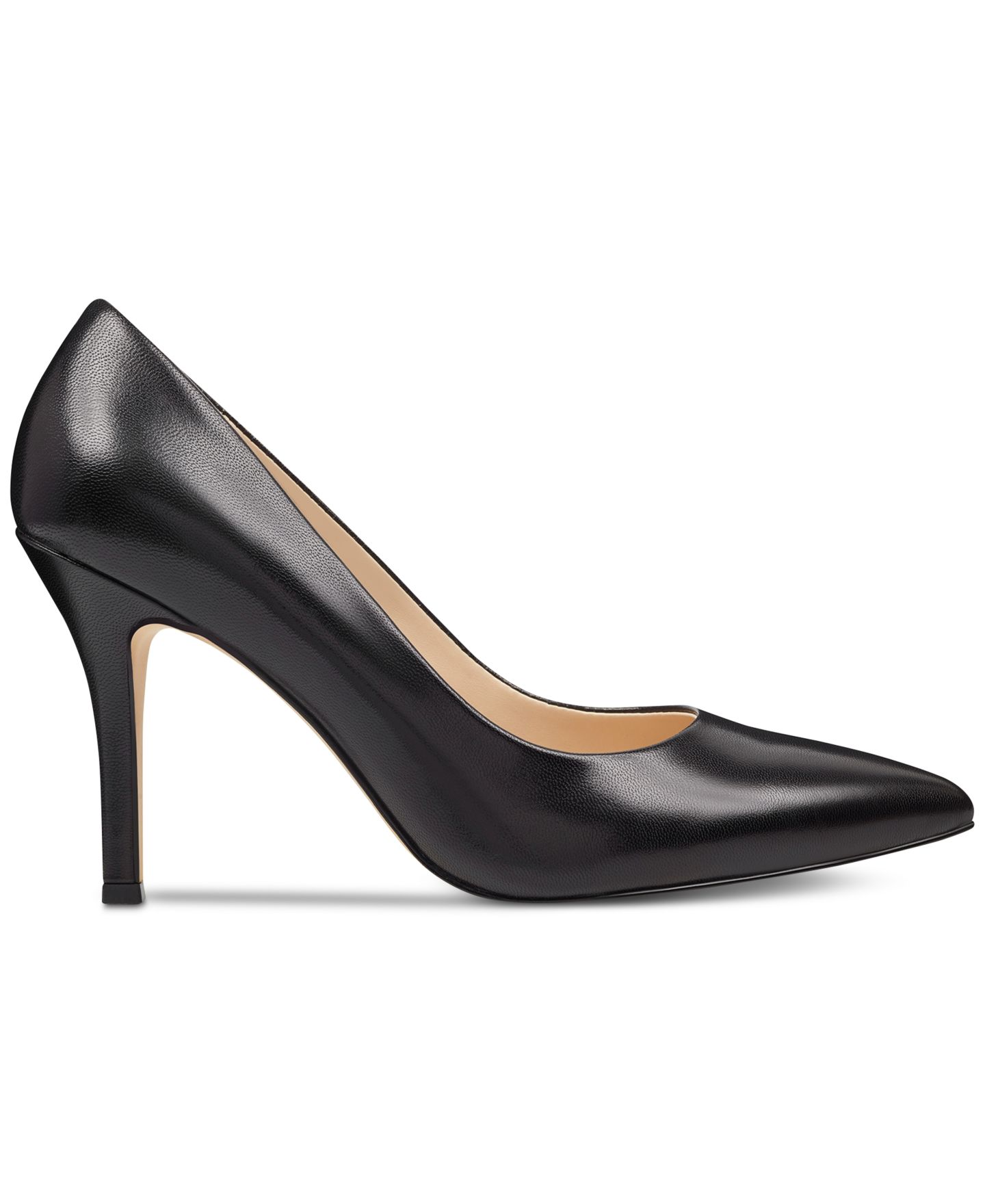 Женские туфли Nine West Flax Pointy Toe Stiletto Pumps, цвет: Чёрный кожаный — фото 2