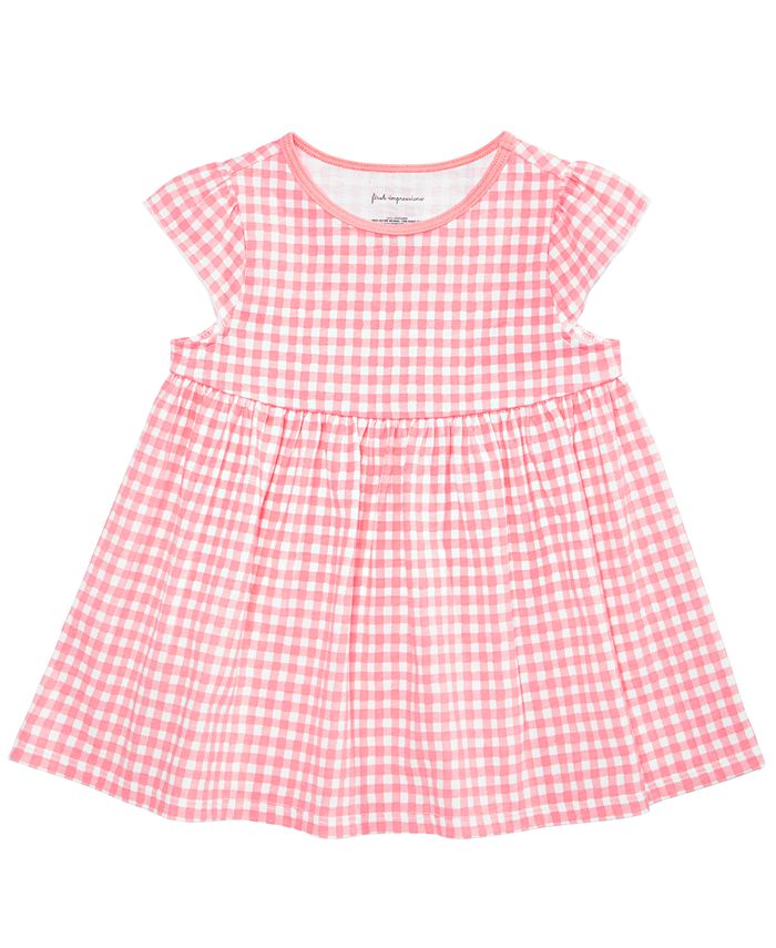 First Impressions Toddler Girls Gingham Tunic, Created for Macy's - Macy's