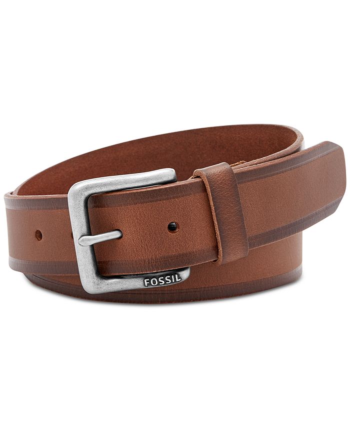 Fossil Men's Kit Leather Belt Macy's