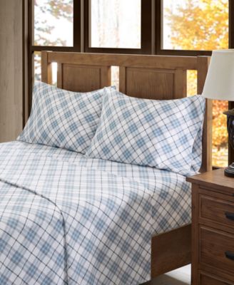 Novelty Printed Cotton Flannel 4-Pc. Sheet Set, California King