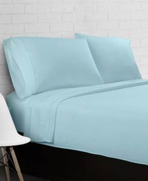 100% Cotton Percale 300 Thread Count 4-Piece Sheet Set - Queen Bedding