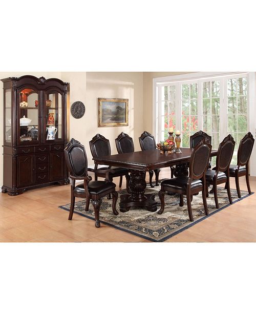 Benzara Traditional Rubber Wood Royal Arm Chair Set Of 2