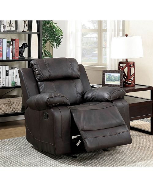 Benzara Leather Upholstered Glider Recliner Chair Reviews