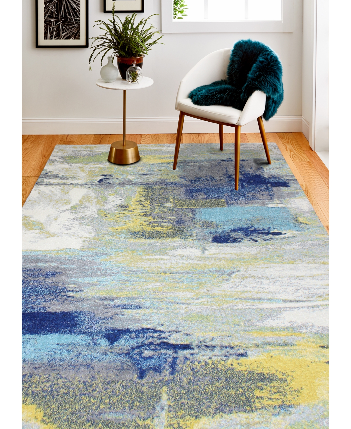 Medley 5574AGrey Area Rug -Grey