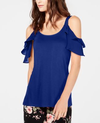 macys cold shoulder tops