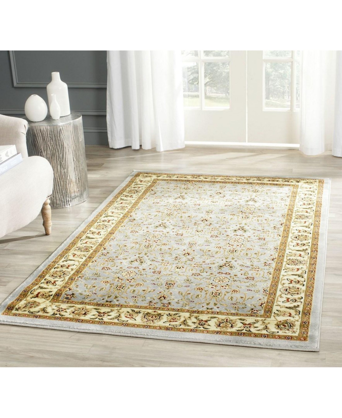 Safavieh Lyndhurst Light Blue and Ivory 10' x 14' Area Rug - Blue Group