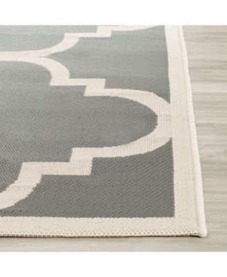 Courtyard Gray and Beige 4' x 5'7" Sisal Weave Area Rug