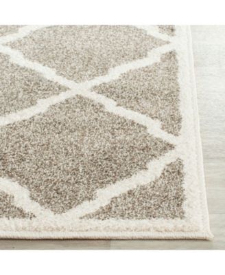 Amherst Dark Grey and Beige 2'3" x 11' Runner Area Rug