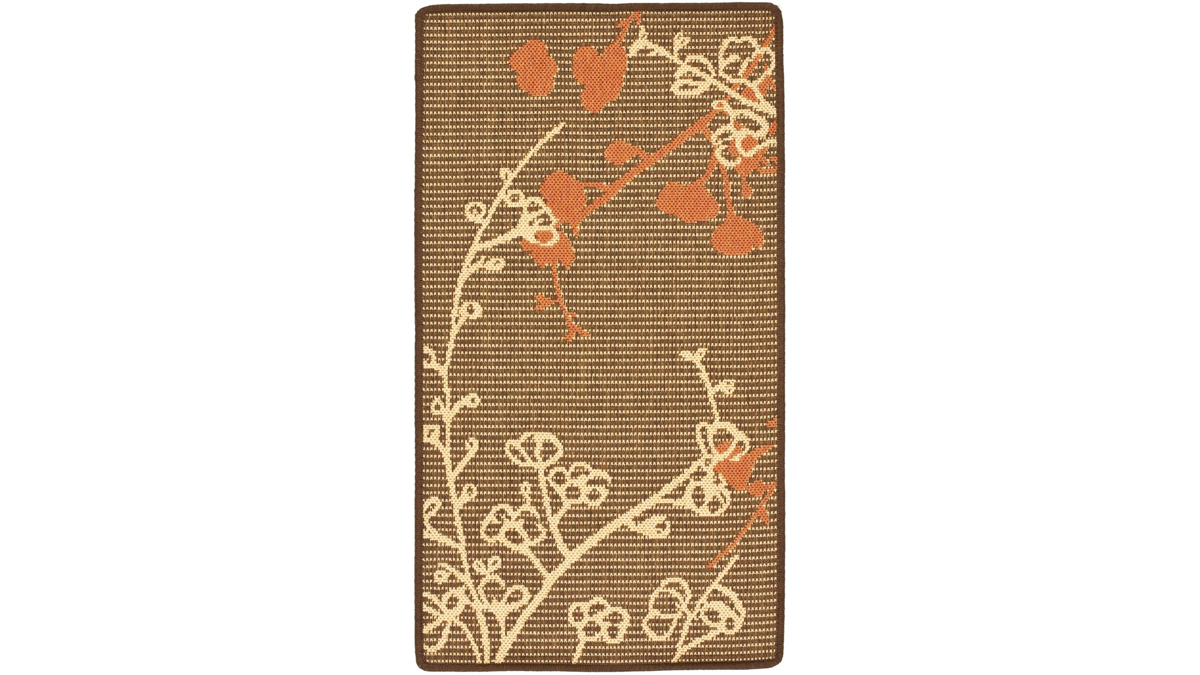 Safavieh Courtyard CY4038 Brown Natural and Terracotta 8' x 11' Outdoor Area Rug