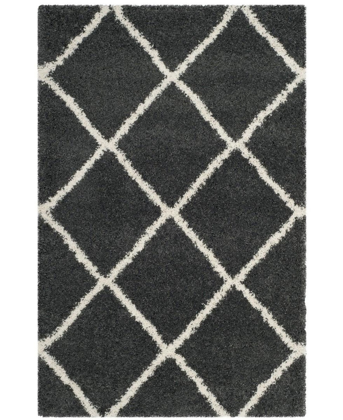 Safavieh Hudson 5'1in x 7'6in Area Rug - Dark Grey/Ivory