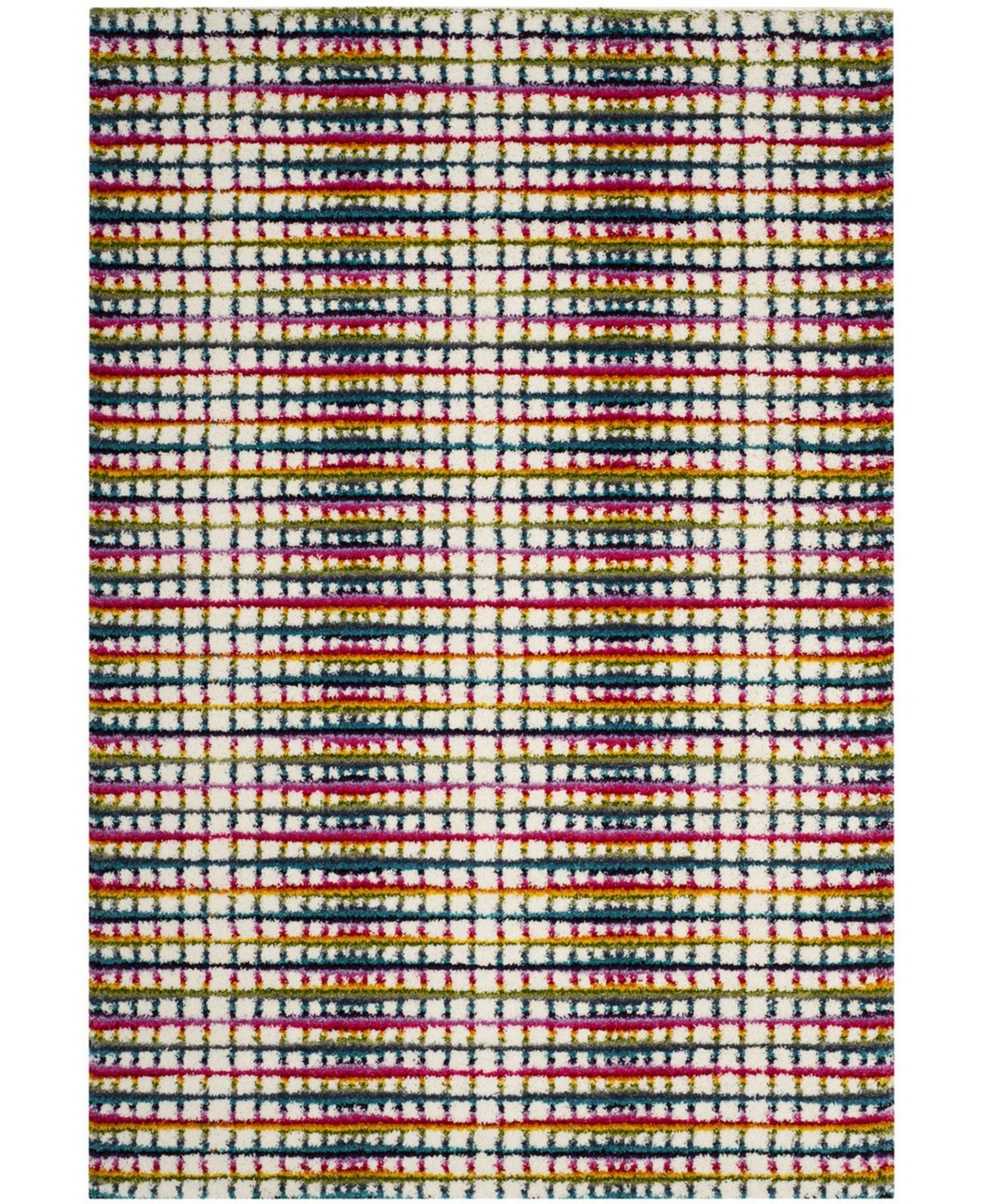 Safavieh Fiesta Cream and Multi 6'7in x 9'2in Area Rug - Cream