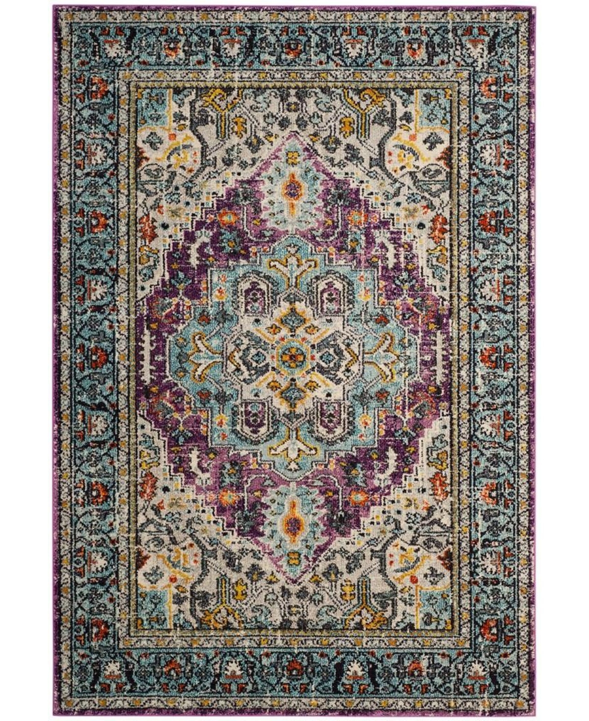 Safavieh Monaco Violet and Light Blue 8' x 10' Area Rug - Violet