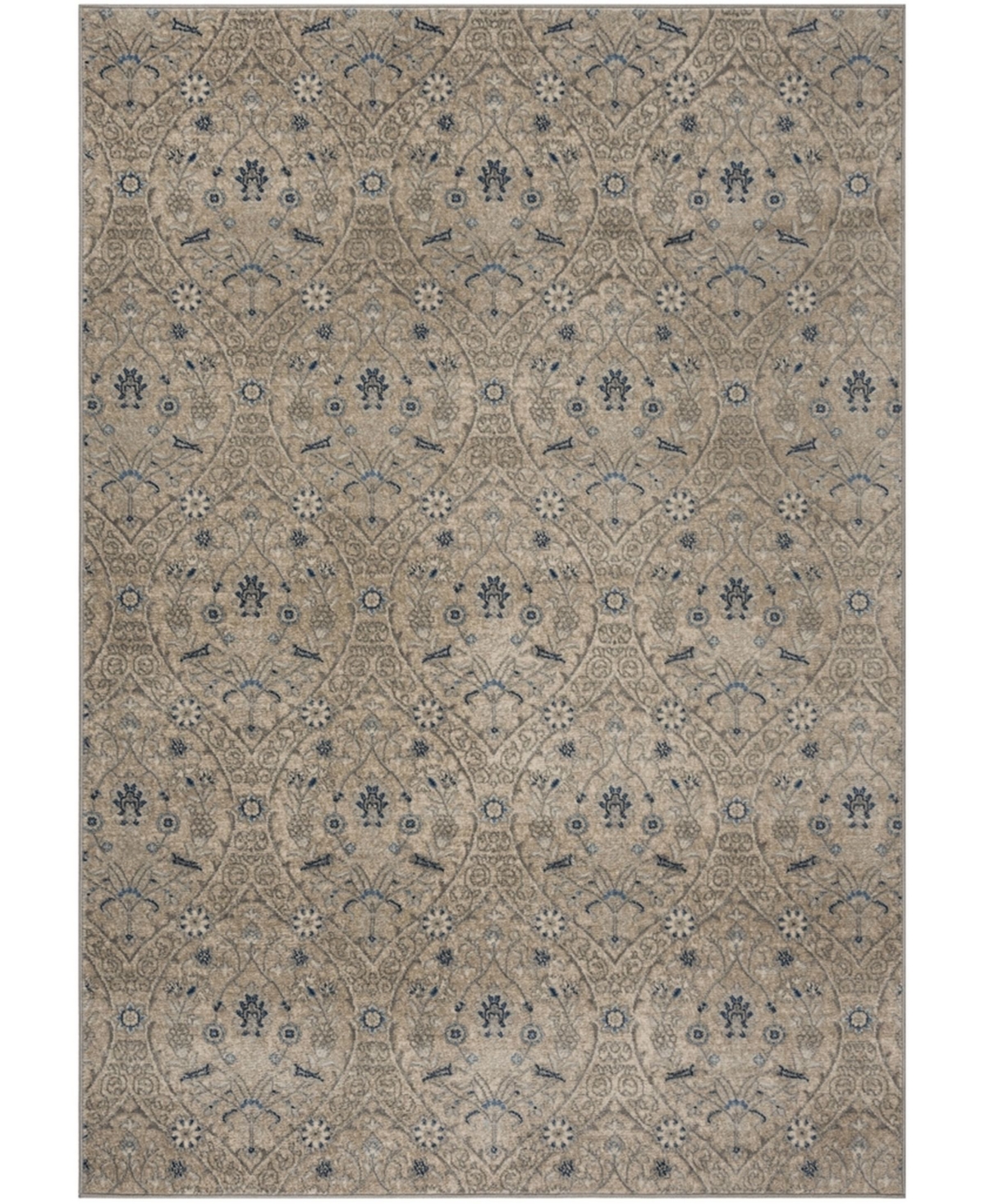 Safavieh Brentwood Light Gray and Blue 9' x 12' Area Rug - Light Gray