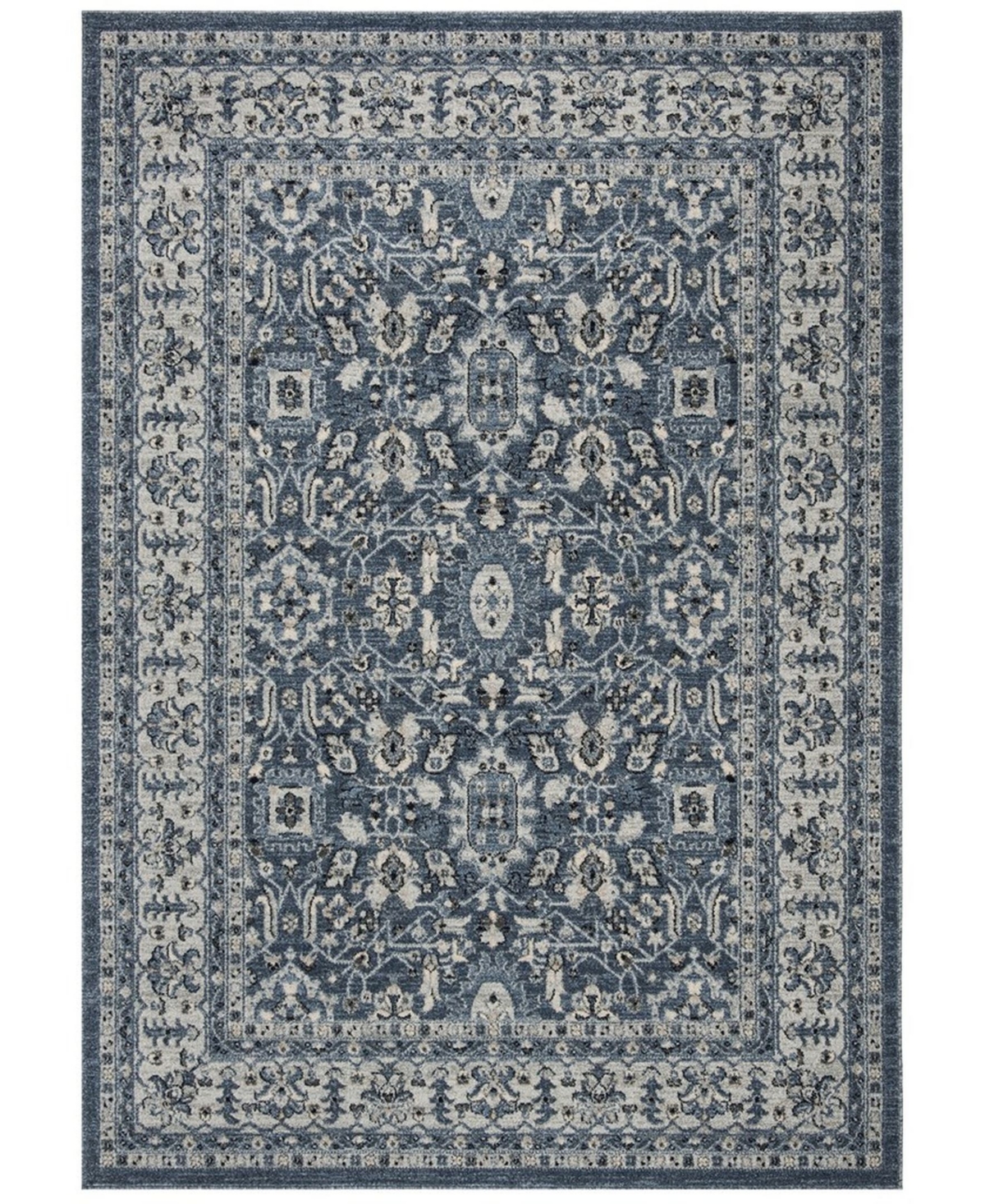 Safavieh Charleston Navy and Creme 10' x 14' Area Rug - Navy