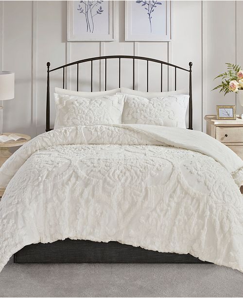 Jla Home Madison Park Viola Full Queen 3 Piece Cotton Chenille