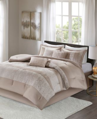 Ava Jacquard Chenille 7-Pc. Comforter Set, King
