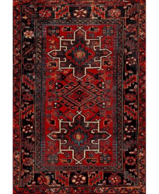 Vintage Hamadan VTH211 Red and Multi 5'3" x 7'6" Area Rug