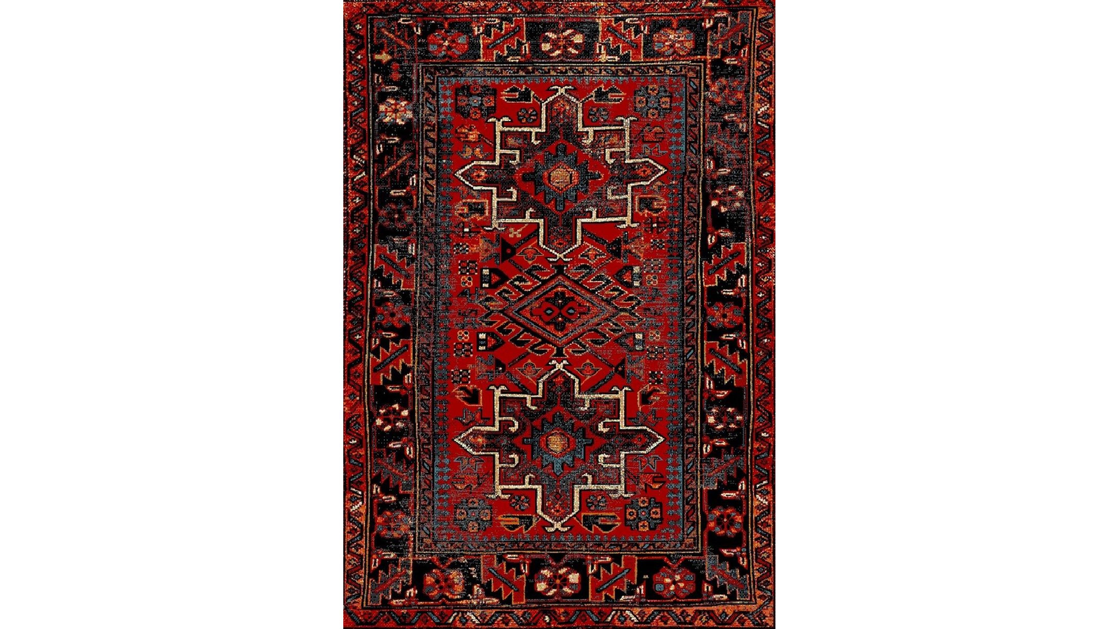 Safavieh Vintage Hamadan VTH211 Red and Multi 5'3" x 7'6" Area Rug