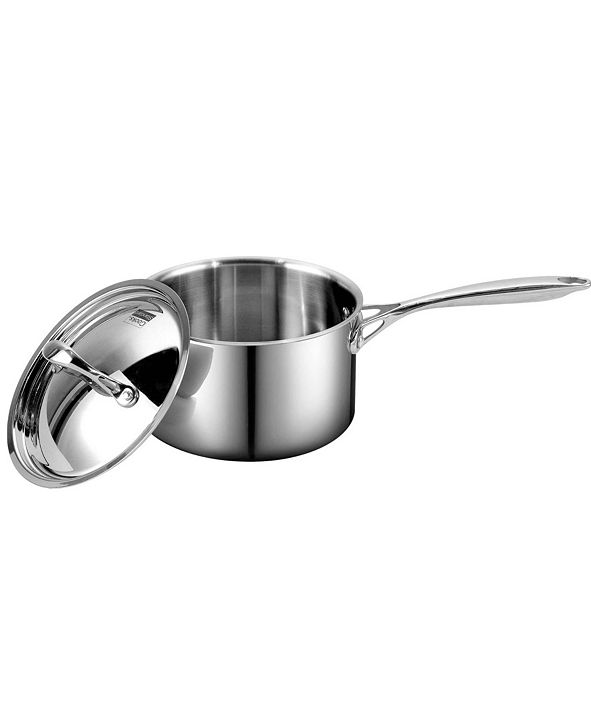 Cooks Standard 3Quart MultiPly Clad Stainless Steel Saucepan with Lid