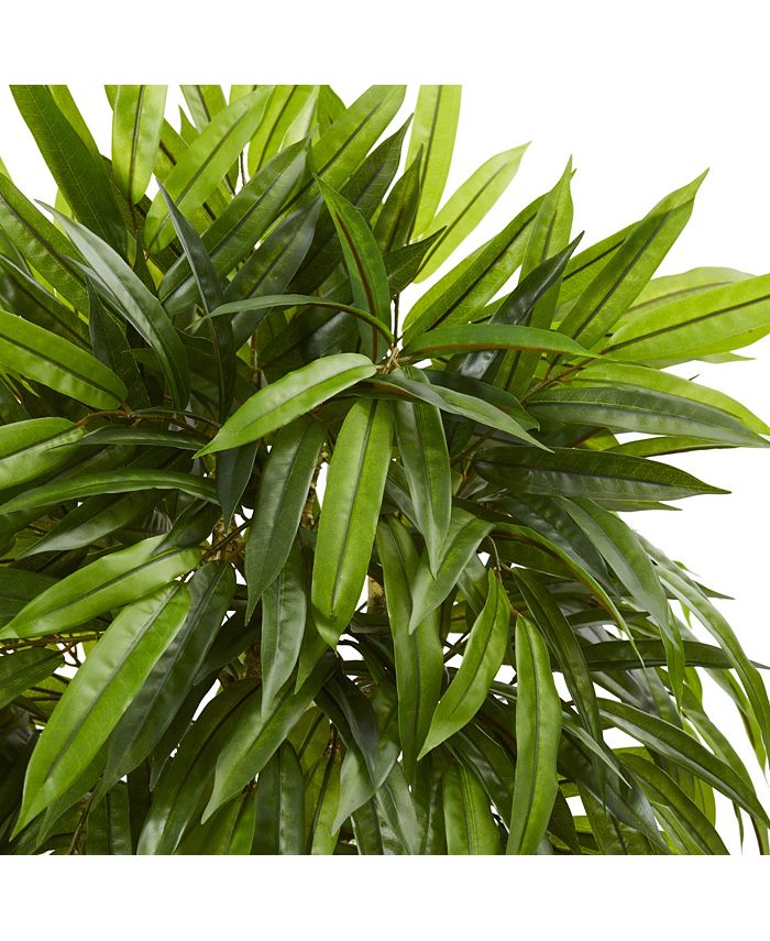 Nearly Natural Slim Mango Artificial Tree UV Resistant Macy's