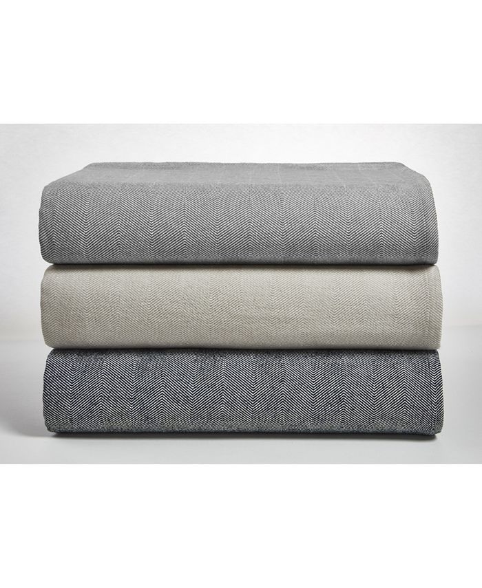 DownTown Company Herringbone Blanket, King Macy's