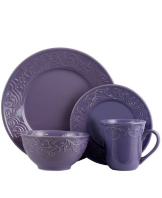 Lilac Fields 16 Pc. Dinnerware Set, Service for 4