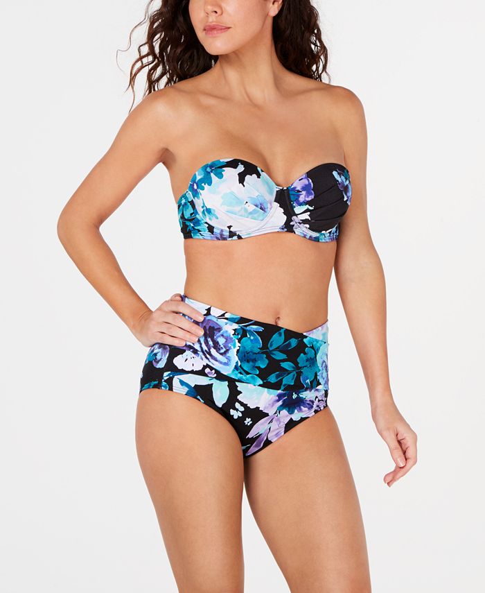 Calvin Klein Bandeau Bikini Top & High-Waist Bottoms & Reviews - Swimsuits  & Cover-Ups - Women - Macy's