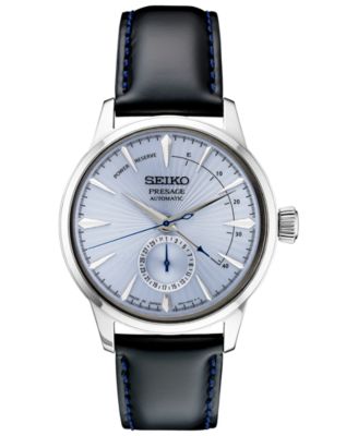 seiko mens watch with leather strap