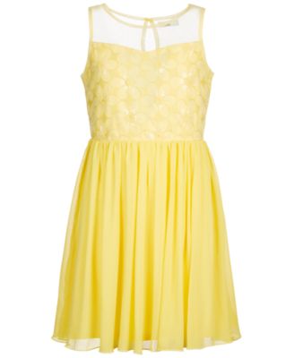 macys yellow dress