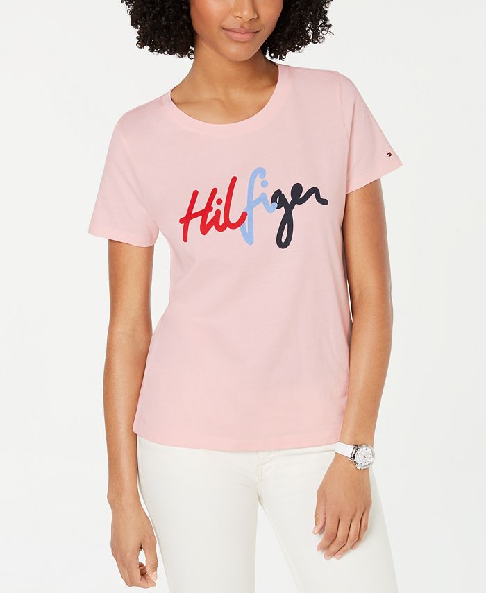 Tommy Hilfiger Cotton Logo Graphic T-Shirt - Macy's
