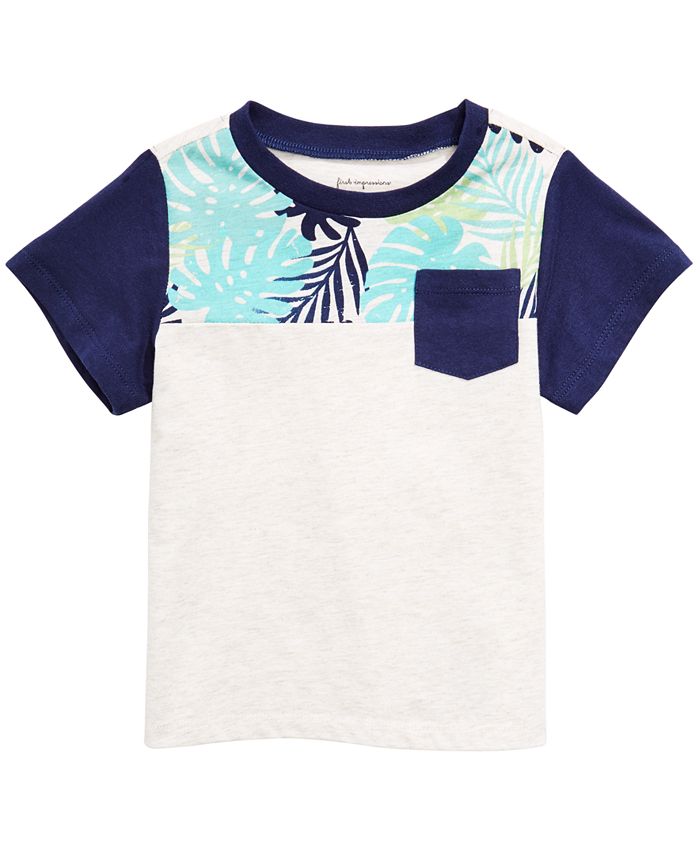 First Impressions Baby Boys Colorblocked Pocket T-Shirt, Created for ...