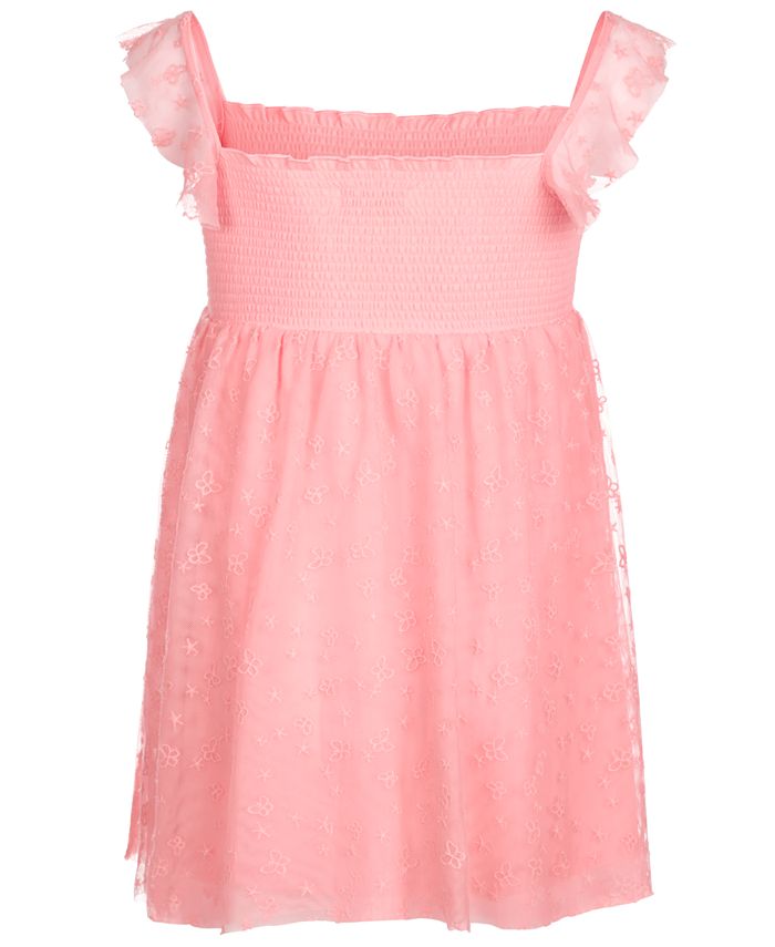 Epic Threads Little Girls Smocked Embroidered Butterfly Dress, Created for Macy's Macy's