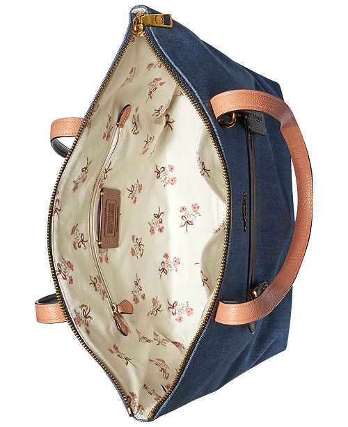COACH Denim Taylor Tote & Reviews Handbags & Accessories Macy's