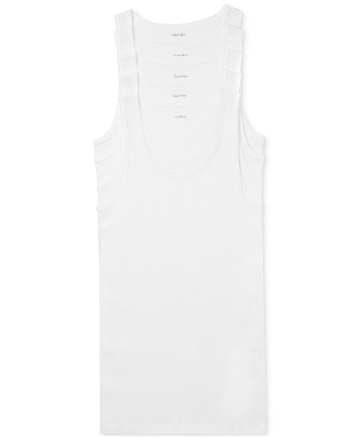 Men's 5-Pk. Cotton Classics Tank Top Undershirts - White
