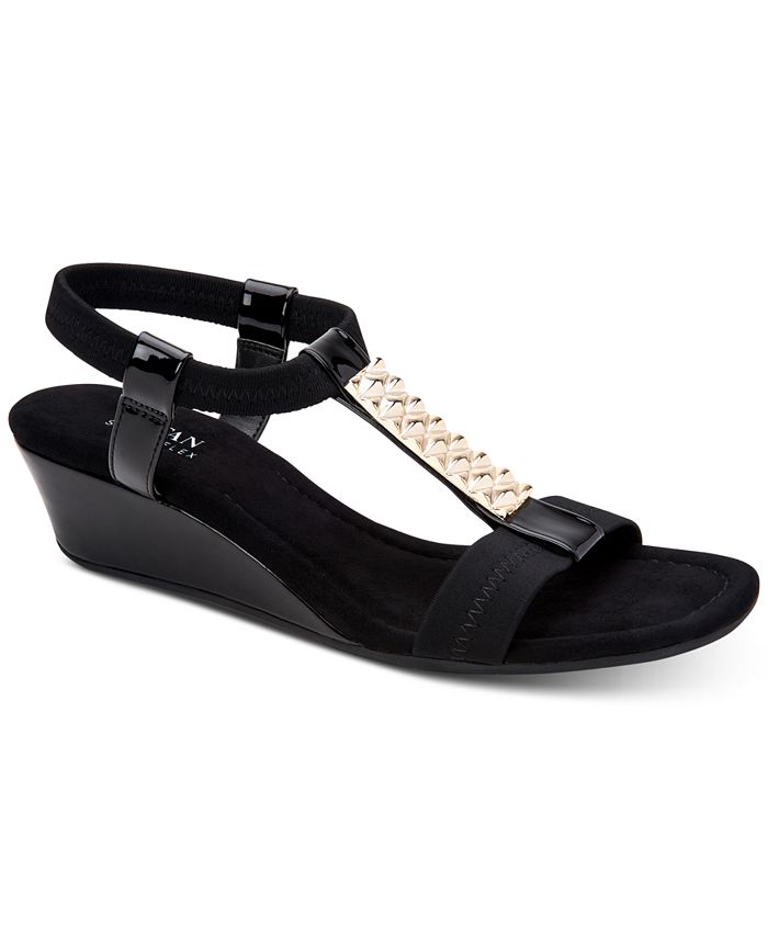 Alfani Women's Step 'N Flex Viennaa Wedge Sandals, Created for Macy's ...