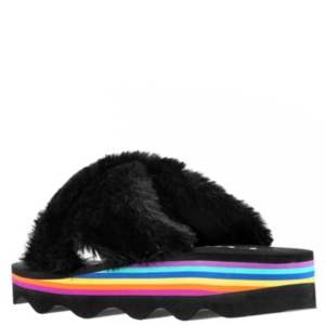 image of Nina Little & Big Girls Anjali Faux Fur Slides