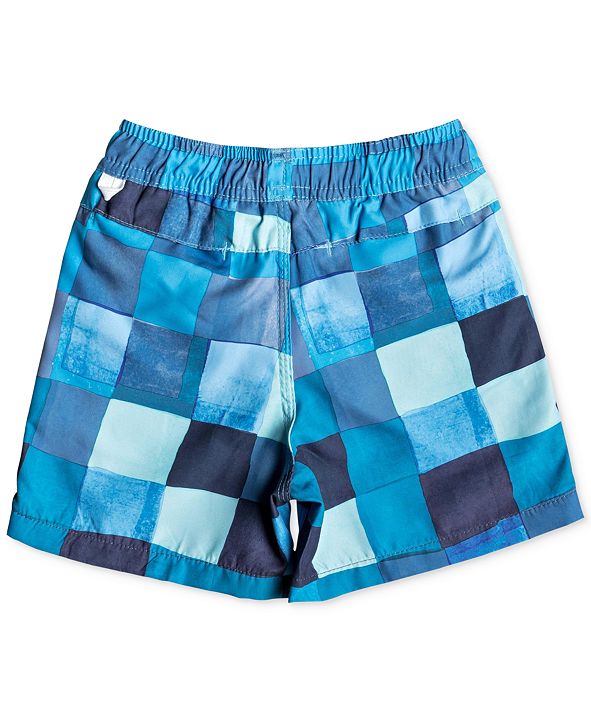 Quiksilver Toddler Boys Checkered 14" Swim Trunks & Reviews Swimwear
