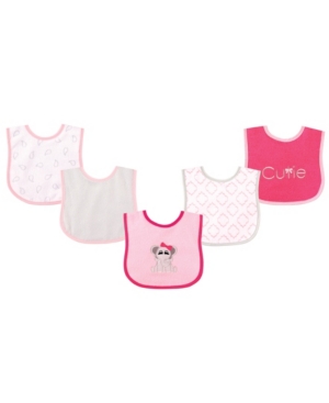 Luvable Friends Drooler Bibs with Waterproof Back 5-Pack One Size