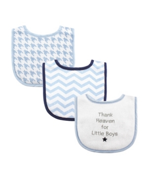 Luvable Friends Babies' Drooler Bibs, 3-pack, One Size In Thank Heaven Boys