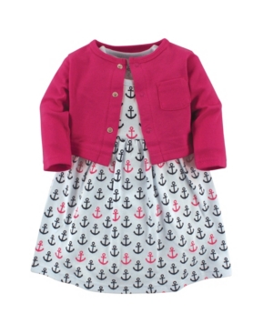 Luvable Friends Cardigan and Dress Set0-24 Months