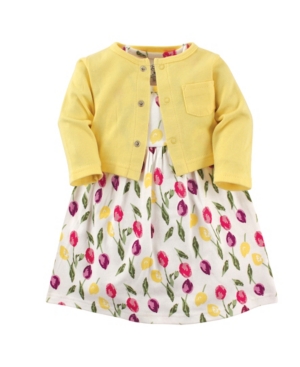 Luvable Friends Cardigan and Dress Set0-24 Months